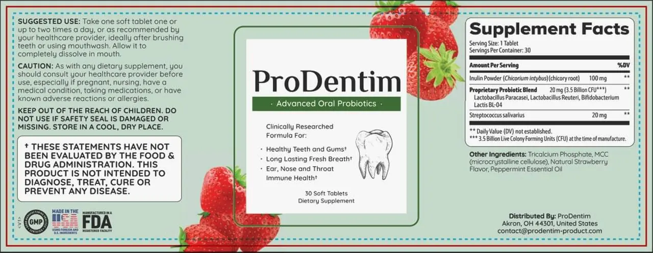 ProDentum ProDentum Supplement Facts